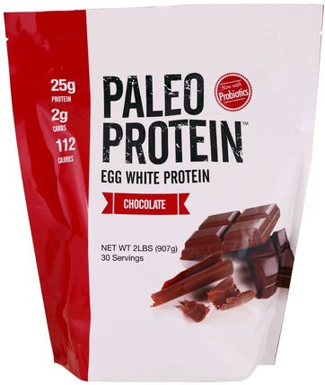 Paleo Protein, Egg White Protein, Chocolate, 2 lbs (907 g) by The Julian Bakery, 運動，補品，蛋白質 HK 香港