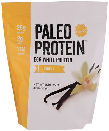 Paleo Protein, Egg White Protein, Vanilla, 2 lbs (907 g) by The Julian Bakery, 運動，補品，蛋白質 HK 香港