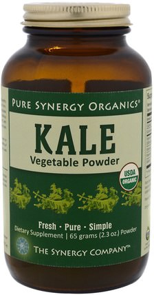 Kale Vegetable Powder, 2.3 oz (65 g) by The Synergy Company, 補品，羽衣甘藍，免疫支持 HK 香港