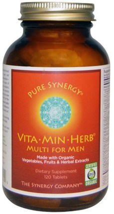 VitaMinHerb, Multi for Men, 120 Tablets by The Synergy Company, 維生素，男性多種維生素 HK 香港