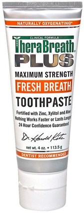 Fresh Breath Toothpaste, 4 oz (113.5 g) by TheraBreath, 沐浴，美容，口腔牙齒護理，木糖醇口腔護理，牙膏 HK 香港