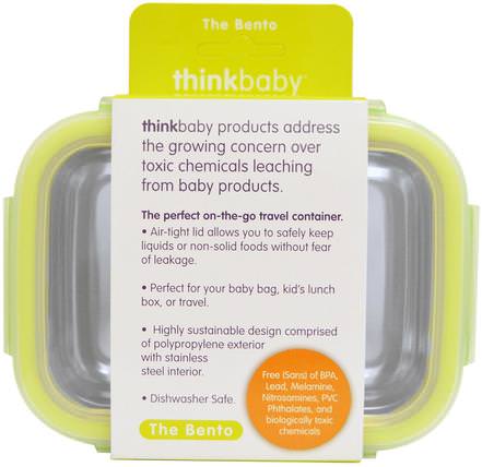 Thinkbaby, The Bento Box, Light Green, 9 oz (250 ml) by Think, 兒童健康，兒童食品，thinkbaby類別 HK 香港
