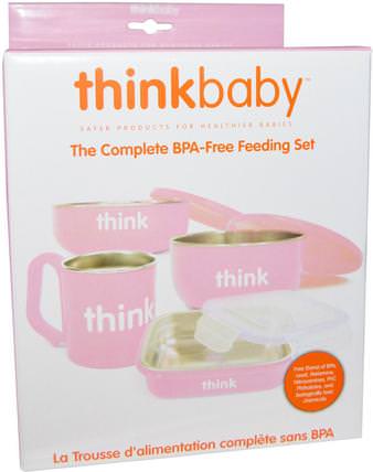Thinkbaby, The Complete BPA-Free Feeding Set, Pink, 1 Set by Think, 兒童健康，兒童食品，thinkbaby類別 HK 香港