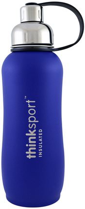 Thinksport, Insulated Sports Bottle, Blue, 25 oz (750ml) by Think, 運動，健身水瓶振動篩杯 HK 香港