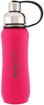 Thinksport, Insulated Sports Bottle, Dark Pink, 17 oz (500 ml) by Think, 家，廚具 HK 香港