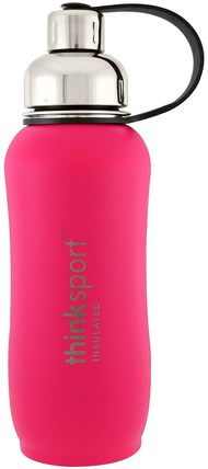 Thinksport, Insulated Sports Bottle, Dark Pink, 25 oz (750 ml) by Think, 家，廚具 HK 香港