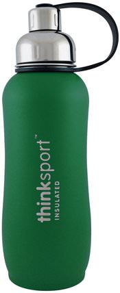 Thinksport, Insulated Sports Bottle, Green, 25 oz (750ml) by Think, 運動，健身水瓶振動篩杯 HK 香港