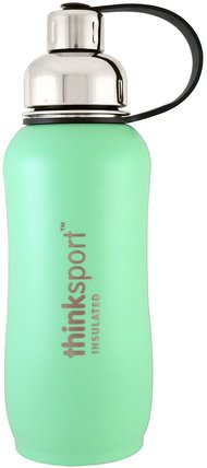 Thinksport, Insulated Sports Bottle, Mint Green, 25 oz (750 ml) by Think, 家，廚具 HK 香港