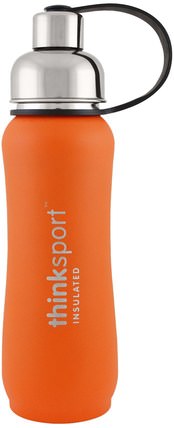 Thinksport, Insulated Sports Bottle, Orange, 17 oz (500ml) by Think, 運動，健身水瓶振動篩杯 HK 香港