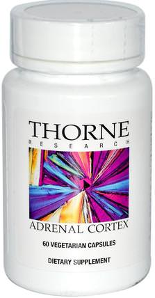 Adrenal Cortex, 60 Vegetarian Capsules by Thorne Research, 健康，腎上腺支持，腎上腺 HK 香港