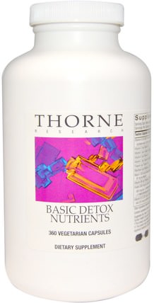 Basic Detox Nutrients, 360 Vegetarian Capsules by Thorne Research, 補品，健康，排毒 HK 香港