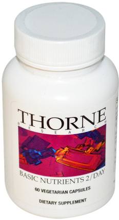 Basic Nutrients 2/Day, 60 Vegetarian Capsules by Thorne Research, 維生素，多種維生素 HK 香港