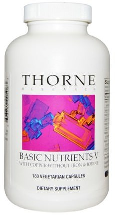 Basic Nutrients V, 180 Vegetarian Capsules by Thorne Research, 維生素，多種維生素 HK 香港