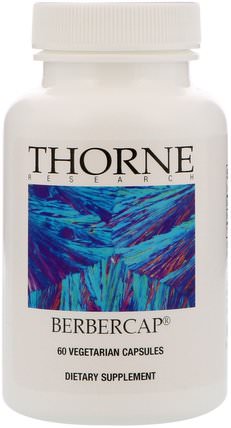 Berbercap, 60 Vegetarian Capsules by Thorne Research, 健康，免疫支持，小蘗 - 小蘗鹼 HK 香港