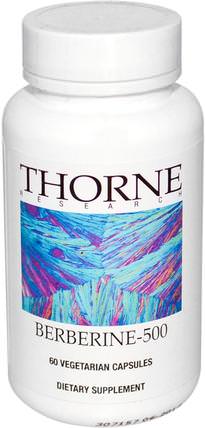 Berberine-500, 60 Vegetarian Capsules by Thorne Research, 健康，心臟心血管健康，心臟支持，草藥，小蘗 - 小蘗鹼 HK 香港