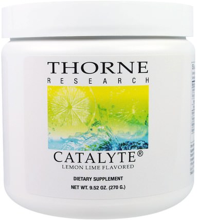 Catalyte, Lemon Lime Flavored, 9.52 oz (270 g) by Thorne Research, 運動，鍛煉，運動 HK 香港