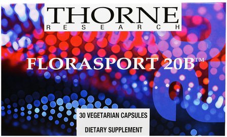 FloraSport 20B, 30 Vegetarian Capsules by Thorne Research, 補充劑，益生菌 HK 香港