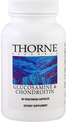 Glucosamine & Chondroitin, 90 Vegetarian Capsules by Thorne Research, 補充劑，氨基葡萄糖軟骨素 HK 香港