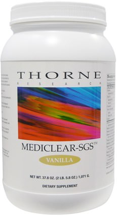 Mediclear-SGS, Vanilla, 37.8 oz (1071 g) by Thorne Research, 健康，排毒，肝臟支持 HK 香港