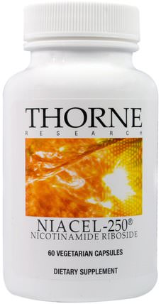 Niacel-250, Nicotinamide Riboside, 60 Vegetarian Capsules by Thorne Research, 補充劑，煙酰胺核苷，能量 HK 香港