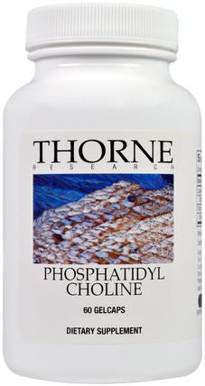 Phosphatidyl Choline, 60 Gelcaps by Thorne Research, 維生素，膽鹼，磷脂酰膽鹼 HK 香港