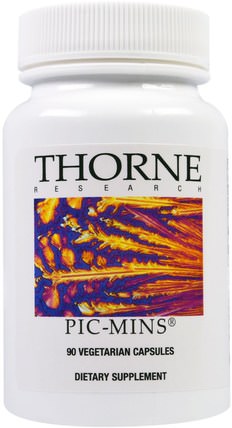 Pic-Mins, 90 Vegetarian Capsules by Thorne Research, 補品，礦物質 HK 香港