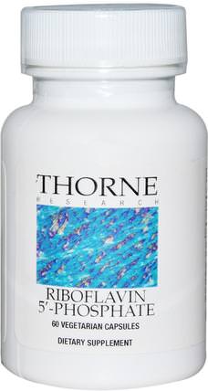 Riboflavin 5 Phosphate, 60 Vegetarian Capsules by Thorne Research, 維生素，維生素b，維生素b2 - 核黃素 HK 香港