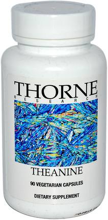 Theanine, 90 Vegetarian Capsules by Thorne Research, 補充劑，茶氨酸 HK 香港