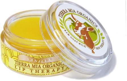 Raw Goat Milk Lip Therapy, Vanilla.33 oz by Tierra Mia Organics, 洗澡，美容，唇部護理，唇膏 HK 香港