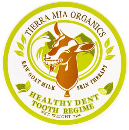 Raw Goat Milk Skin Therapy, Healthy Dent Tooth Regime.75 oz by Tierra Mia Organics, 洗澡，美容，牙膏 HK 香港