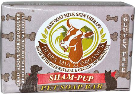 Sham-Pup, Pet Soap Bar, 4.2 oz by Tierra Mia Organics, 寵物護理，寵物狗，洗髮水和美容寵物 HK 香港