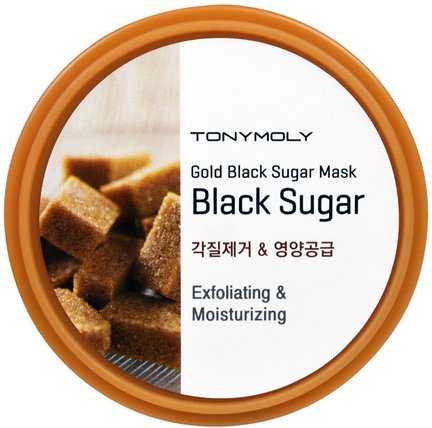 Gold Black Sugar Mask, 100 ml by Tony Moly, 洗澡，美容，面膜，糖，水果面膜 HK 香港