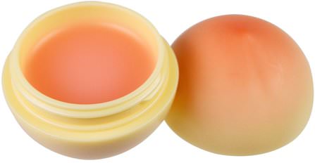 Mini Peach Lip Balm, 1 Lip Balm by Tony Moly, 洗澡，美容，唇部護理，唇膏 HK 香港