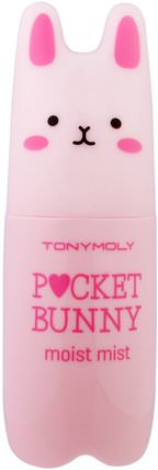 Pocket Bunny, Moist Mist, 60 ml by Tony Moly, 洗澡，美容，面部調色劑 HK 香港