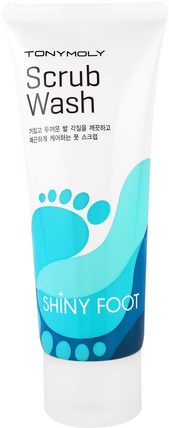Shiny Foot, Scrub Wash, 100 ml by Tony Moly, 洗澡，美容，腳部護理 HK 香港