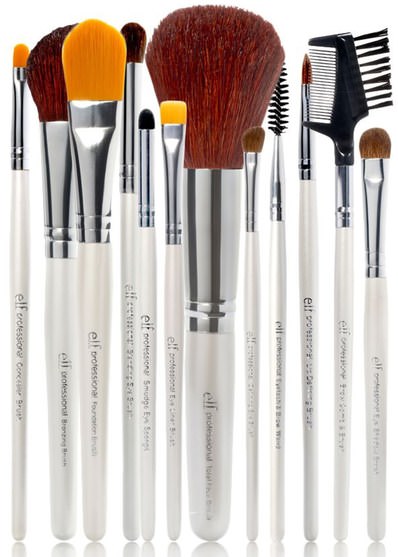 工具/刷子 - E.L.F. Cosmetics, Essential Professional Complete Brush Set, 12 Brushes