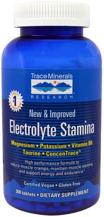 Electrolyte Stamina, 300 Tablets by Trace Minerals Research, 健康，精力 HK 香港