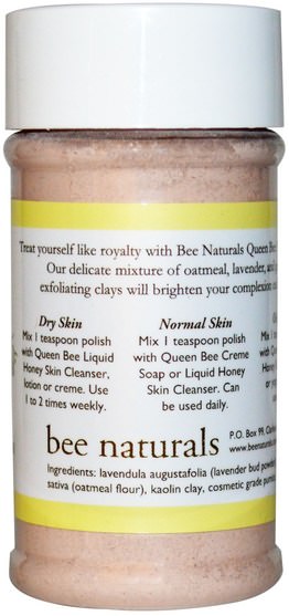 陷入困境的皮膚，蜂王收集 - Bee Naturals, Queen Bee Facial Polish, 2 oz