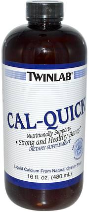 Cal-Quick, 16 fl oz (480 ml) by Twinlab, 補品，礦物質，鈣，液體鈣 HK 香港
