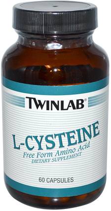 L-Cysteine, 60 Capsules by Twinlab, 補充劑，半胱氨酸 HK 香港
