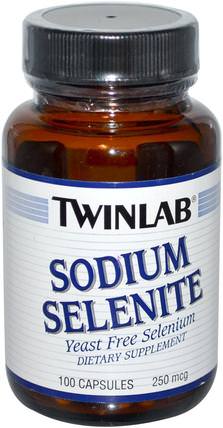 Sodium Selenite, 250 mcg, 100 Capsules by Twinlab, 補品，礦物質，鈉 HK 香港
