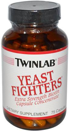 Yeast Fighters, 75 Capsules by Twinlab, 維生素，維生素B，生物素 HK 香港