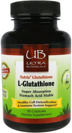 L-Glutathione, 30 Capsules by Ultra Laboratories, 補充劑，l穀胱甘肽 HK 香港