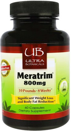 Meratrim, 800 mg, 60 Capsules by Ultra Laboratories, 減肥，飲食 HK 香港