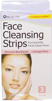 Face Cleansing Strips, 3 Strips by Nu-Pore, 美容，面部護理 HK 香港