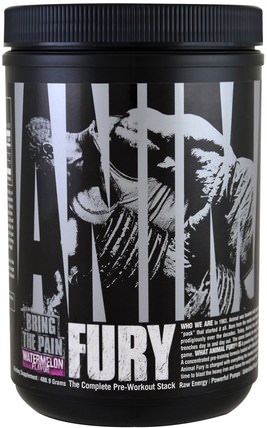 Animal Fury, The Complete Pre-Workout Stack, Watermelon, 480.9 g by Universal Nutrition, 運動，鍛煉，肌肉 HK 香港