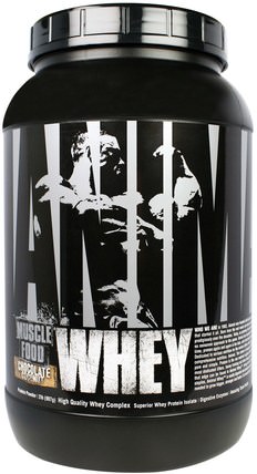 Animal Whey, Muscle Food, Chocolate Coconut, 2 lbs (907 g) by Universal Nutrition, 補充劑，蛋白質 HK 香港