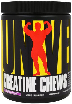 Creatine Chews, Grape Flavor, 144 Chewables by Universal Nutrition, 肌酸 HK 香港