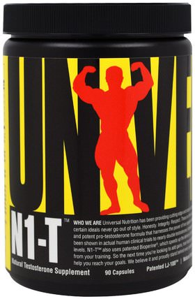 N1-T, Natural Testosterone Supplement, 90 Capsules by Universal Nutrition, 男人，睾丸激素 HK 香港