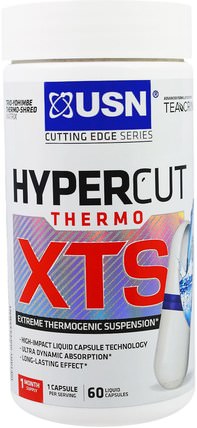 Hypercut Thermo XTS, 60 Liquid Capsules by USN, 健康，能量，減肥，飲食 HK 香港